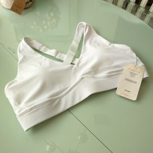 NWT FABLETICS ALL DAY EVERYDAY WHITE RACERBACK PADDED COMFORT BRA - XL